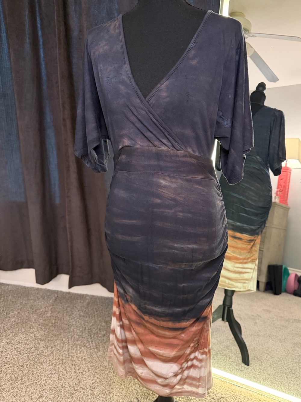 River + Sky Wrap Midi Dress